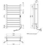 Сушарка для рушників електрична Kroner KRP Hitze-Stets SCH8753-10T Фото - 1